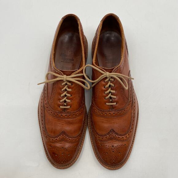 Allen Edmond 11 cognac leather McTavish Oxfords - Picture 2 of 9